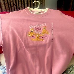 Pink long sleeve large sweatshirt